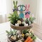 3 Pcs Easter Bunny Table Decorations Wooden Bunny Tabletop Decor Rustic Rabbit Block Sign Farmhouse Spring Centerpiece Easter Decor for Home Mantel Office Desk
